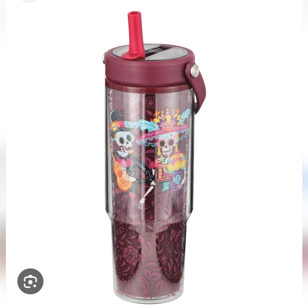 Colorful Skeleton 💀 Design Tumbler with Handle